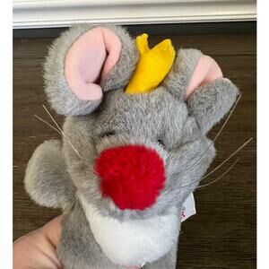 Vintage 1997 Gray Mary Meyer Mouse with‎ Crown
